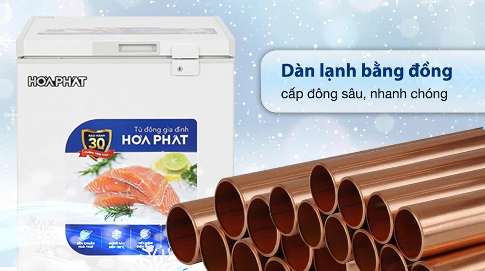 Tủ bảo quản 1 ngăn đông Hòa Phát 107L HPF-AD6107